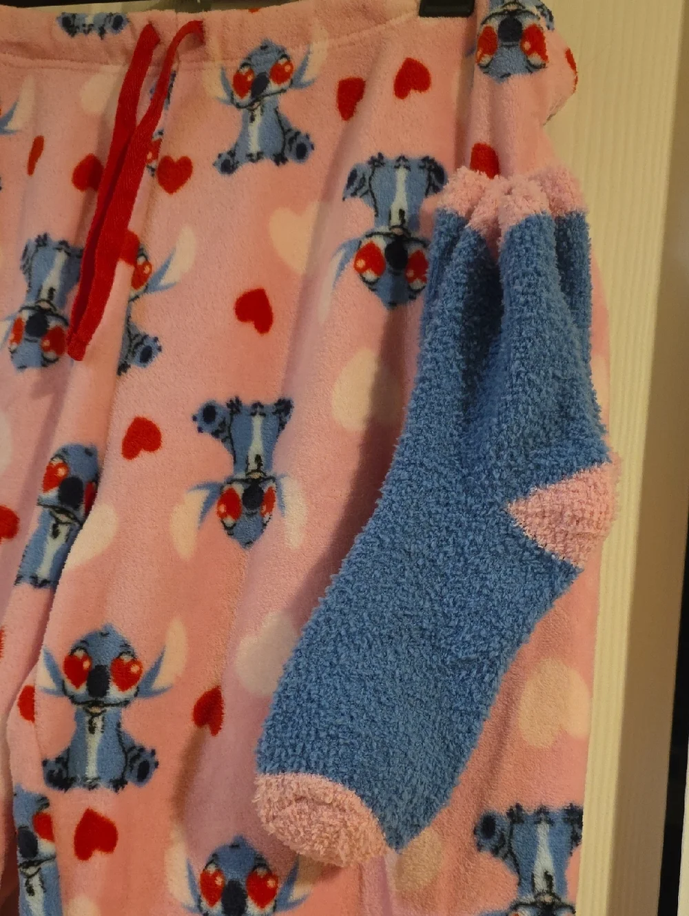 DISNEY'S STITCH NWOT Fleece Pajama Pants And Socks Set - Picture 3 of 6